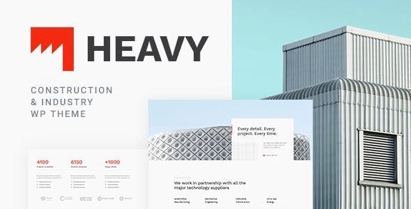 Heavy – Industrial WordPress Theme 1.1.7