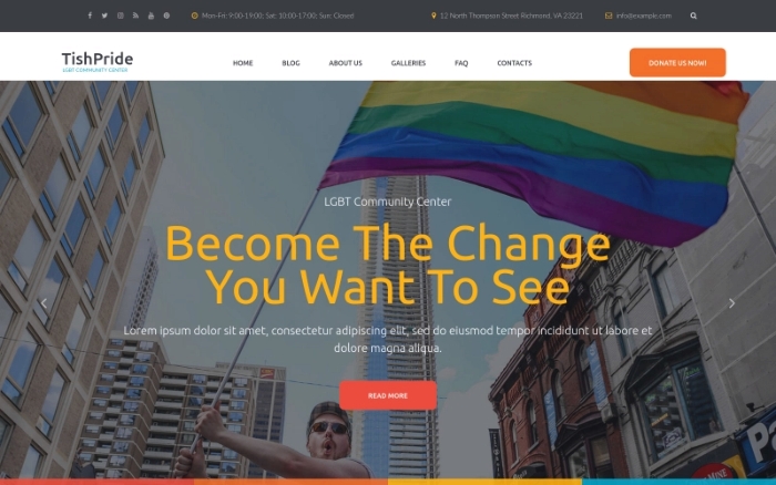 TishPride – LGBT Community WordPress Theme 1.0.0