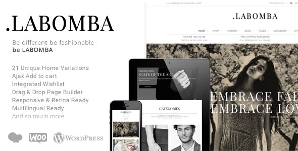 Labomba β Responsive Multipurpose WP Theme 3.1