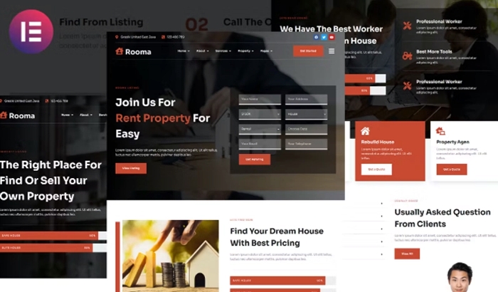 Rooma – Real Estate & House Developer Elementor Template Kit 1.0.0