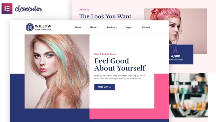 Willow – Hair & Beauty Salon Elementor Template Kit 1.0.0