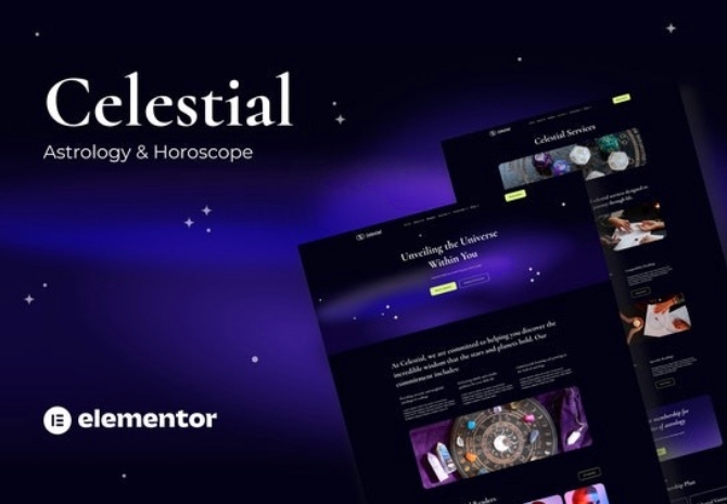 Celestial - Astrology & Horoscope Elementor Template Kit 1.0.0