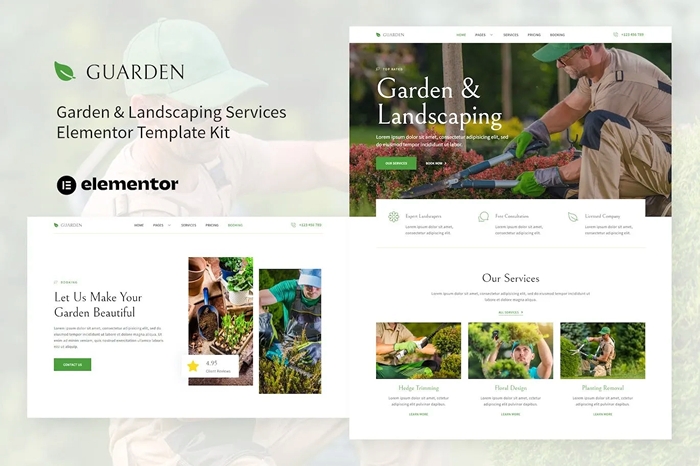 Guarden – Garden & Landscaping Services Elementor Template Kit 1.0.0