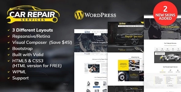 Car Repair Services & Auto Mechanic WP Theme + RTL 5.2