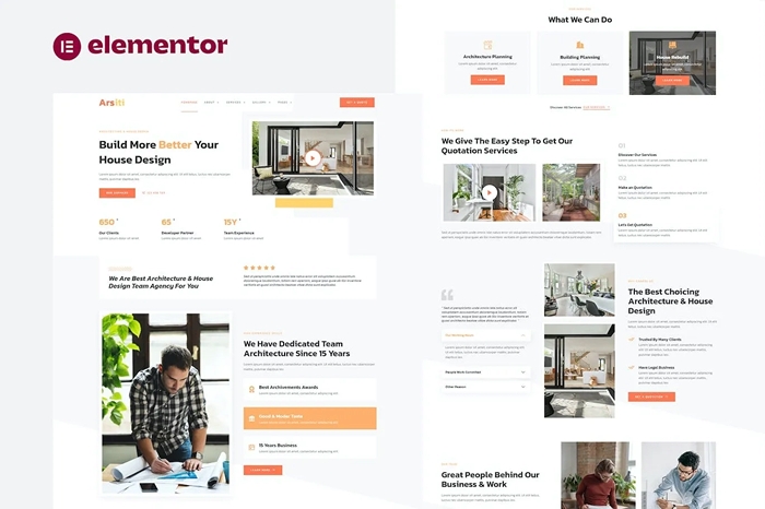 Arsiti – Architecture & House Design Agency Elementor Template Kit 1.0.0