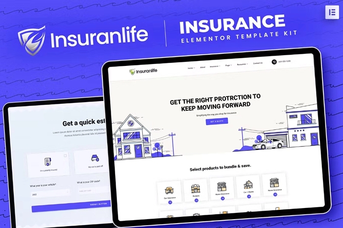 Insuranlife – Insurance Agency Elementor Template Kit 1.0.0