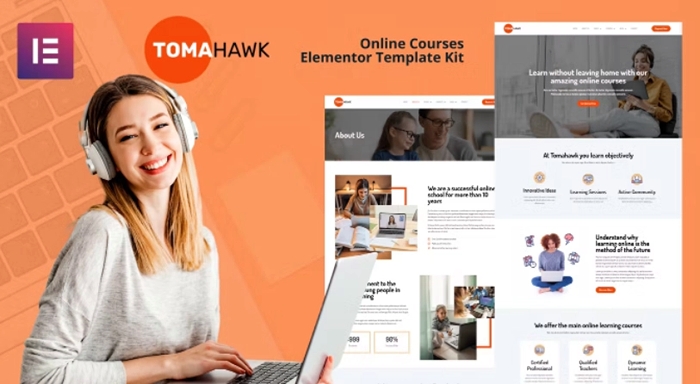 Tomahawk – Online Courses Elementor Template Kit 1.0.0