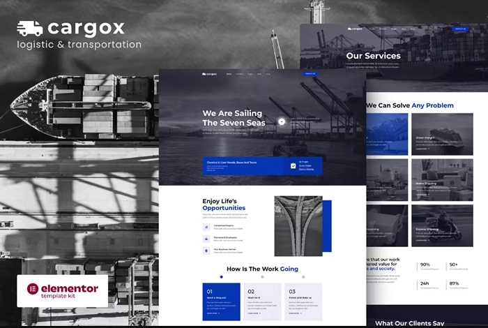 Cargox – Logistic & Transportation Elementor Pro Template Kit 1.0.0