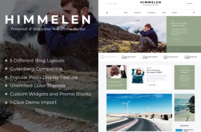 Himmelen – Personal Minimal WP Theme 2.2.2
