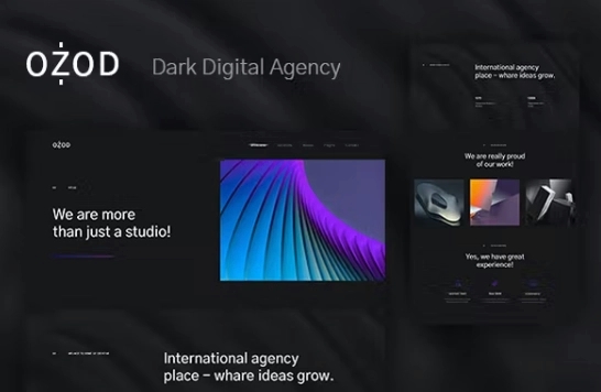 Ozod – Dark Digital Agency Elementor Template Kit 1.0.0