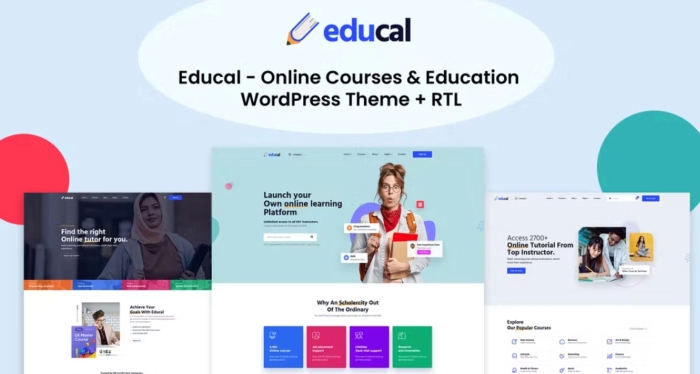 Educal – Online Courses & Education WordPress Theme + RTL 1.2.7