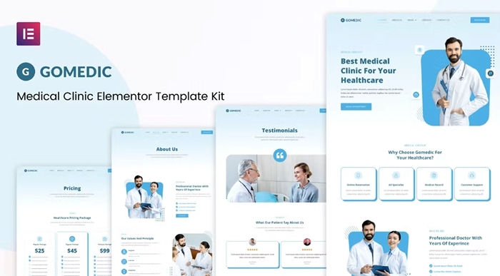 Gomedic – Medical Elementor Template Kit 1.0.0