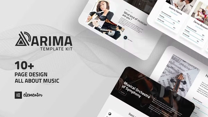 Arima – Musical Symphony Elementor Template Kit 1.0.0