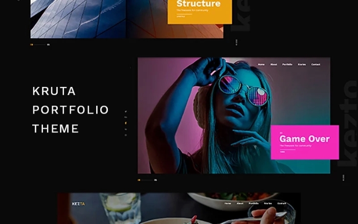 Kruta – Portfolio WordPress Theme 1.0