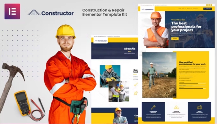 Constructor - Construction & Repair Elementor Template Kit 1.0.0