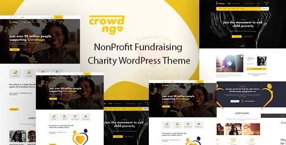 Crowdngo – Fundraising Charity WordPress Theme 1.0.7