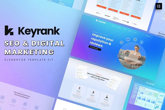 Keyrank – SEO & Digital Marketing Agency Template Kit 1.0.0
