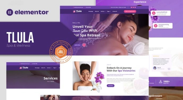 Tlula – Spa & Wellness Elementor Pro Template Kit 1.0.0