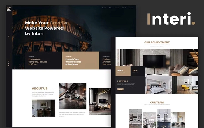 Interi – Creative Elementor Template Kit 1.0.0