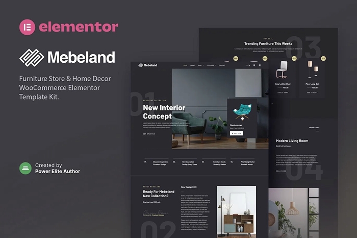 Mebeland – Furniture Store Elementor Pro Template Kit 1.0.0