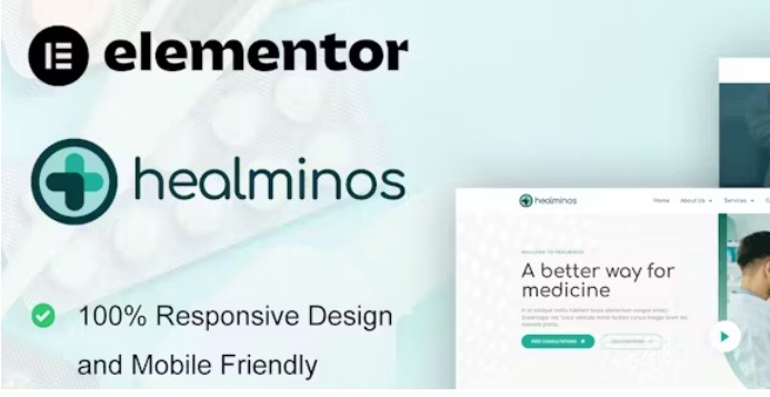 Healminos – Pharmacy & Medical Service Elementor Template Kit 1.0.0