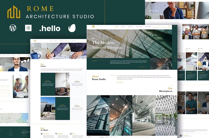 Rome – Modern Interior Elementor Template Kit 1.0.0