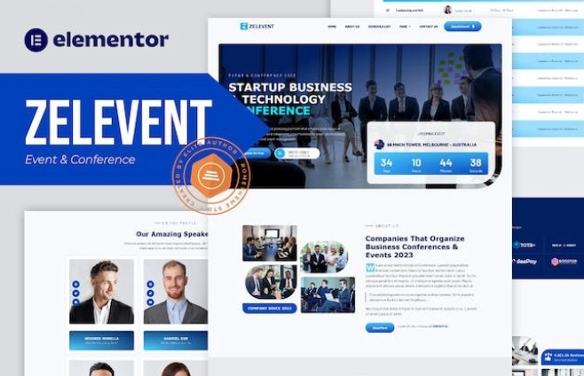 Zelevent – Event & Conference Elementor Template Kit 1.0.0