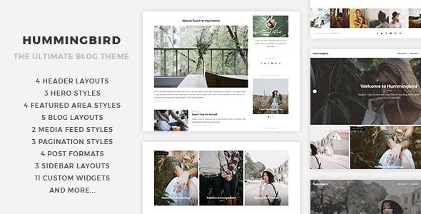 Hummingbird β The Ultimate Blog Theme 1.0