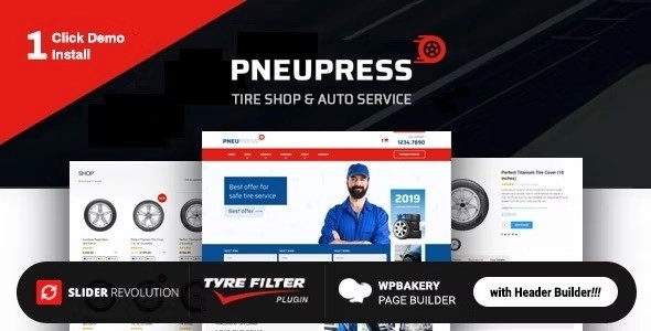 PneuPress – Tire Shop and Car Repair WP Theme 2.6.0