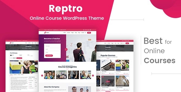 Reptro – Online Course WordPress Theme 2.1