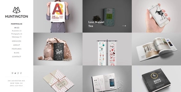 Huntington – Responsive Portfolio WordPress Theme 1.0.11