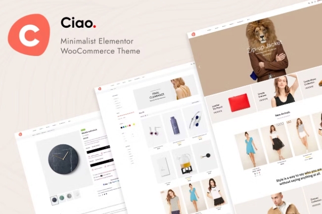Ciao – Minimalist Elementor WooCommerce 2.1.1