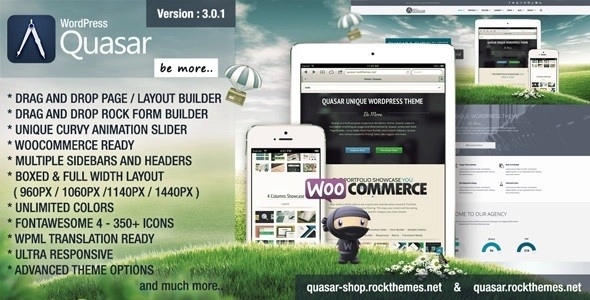 Quasar – WordPress Theme with Animation Builder 4.7