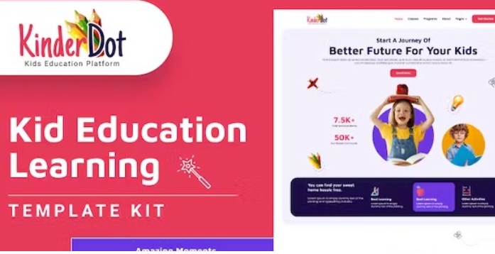 Kinderdot – Kindergarten & Pre-School Elementor Template Kit 1.0.0