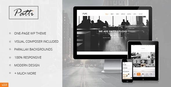 Patti – Parallax One Page WordPress Theme 2.9.13