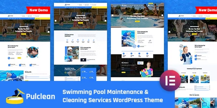 Pulclean - Swimming Pool Maintenance & Cleaning WordPress Theme 1.0.9