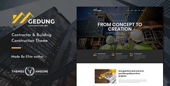 Gedung – Contractor & Building Construction Theme 1.3