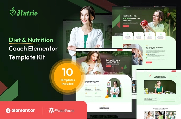 Nutrio – Diet & Nutrition Coach Template Kit 1.0.0