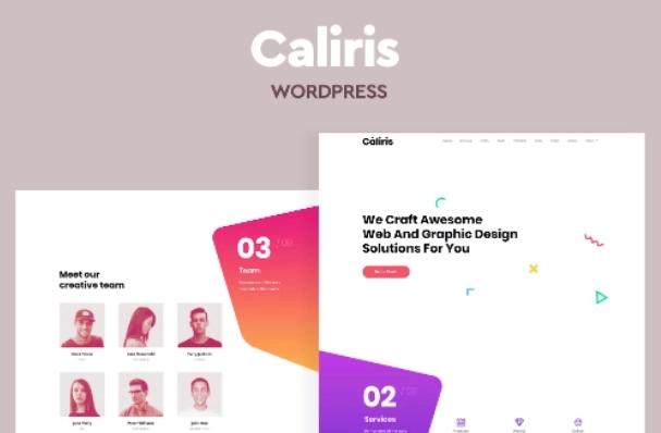 Caliris – Responsive One Page WordPress Theme 1.5