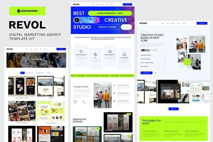 Revol – Digital Marketing Agency Elementor Template Kit 1.0.0