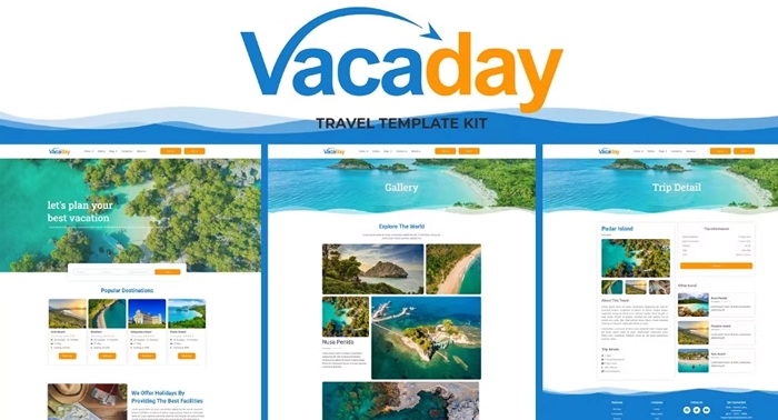 Vacaday – Travel Agency Elementor Template Kit 1.0.0