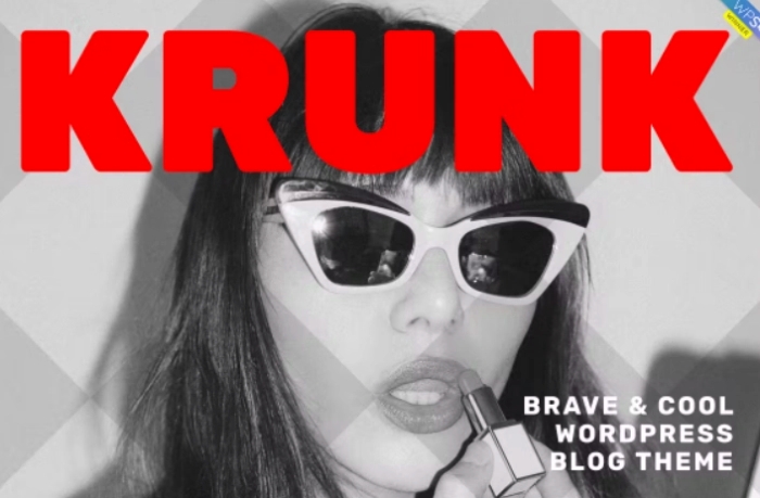 Krunk – Brave & Cool WordPress Blog Theme 5.0.4