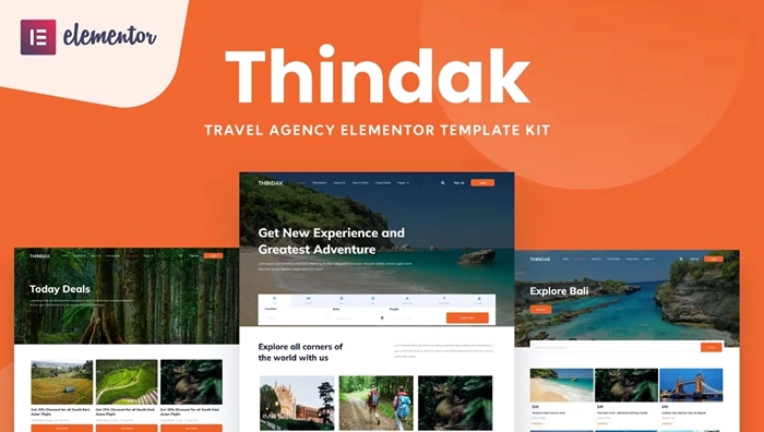 Thindak – Travel Agency Elementor Template Kit 1.0.0