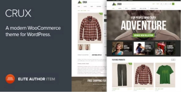 Crux – A modern and lightweight WooCommerce 2.2.0