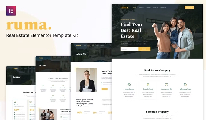 Ruma – Real Estate Elementor Template Kit 1.0.0
