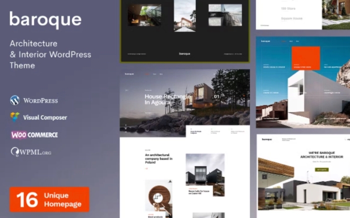 Baroque – Architecture & Interior WP Theme 1.3.8