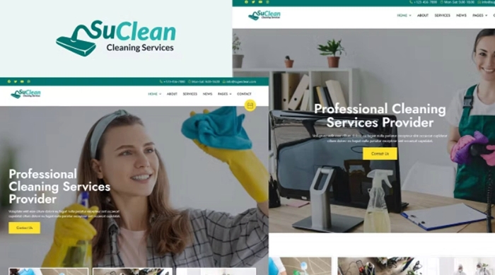 SuClean – Cleaning Services Elementor Template Kit 1.0.0