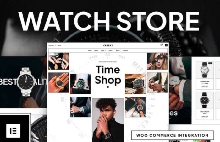 Clocki - Watch Store Elementor Pro Template Kit 1.0.0