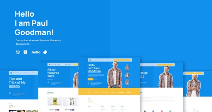 Goodman – Creative Portofolio Elementor Template Kit 1.0.0