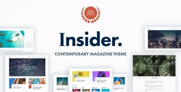 Insider – Contemporary Magazine and Blogging Theme 1.5